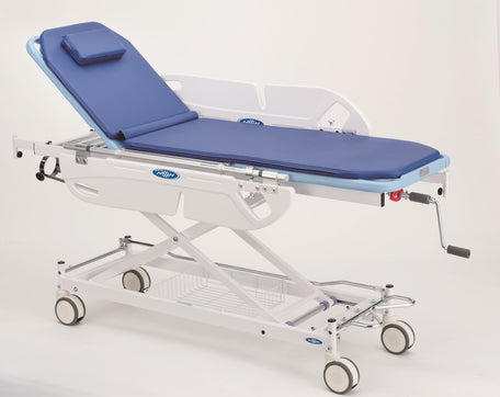 省力昇降機構付ストレッチャー 担架固定型 NBST-212DB (背上げあり)