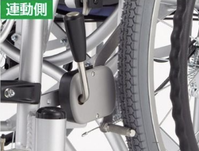 キックル用片がけ用左右連動駐車ブレーキ(左操作用)