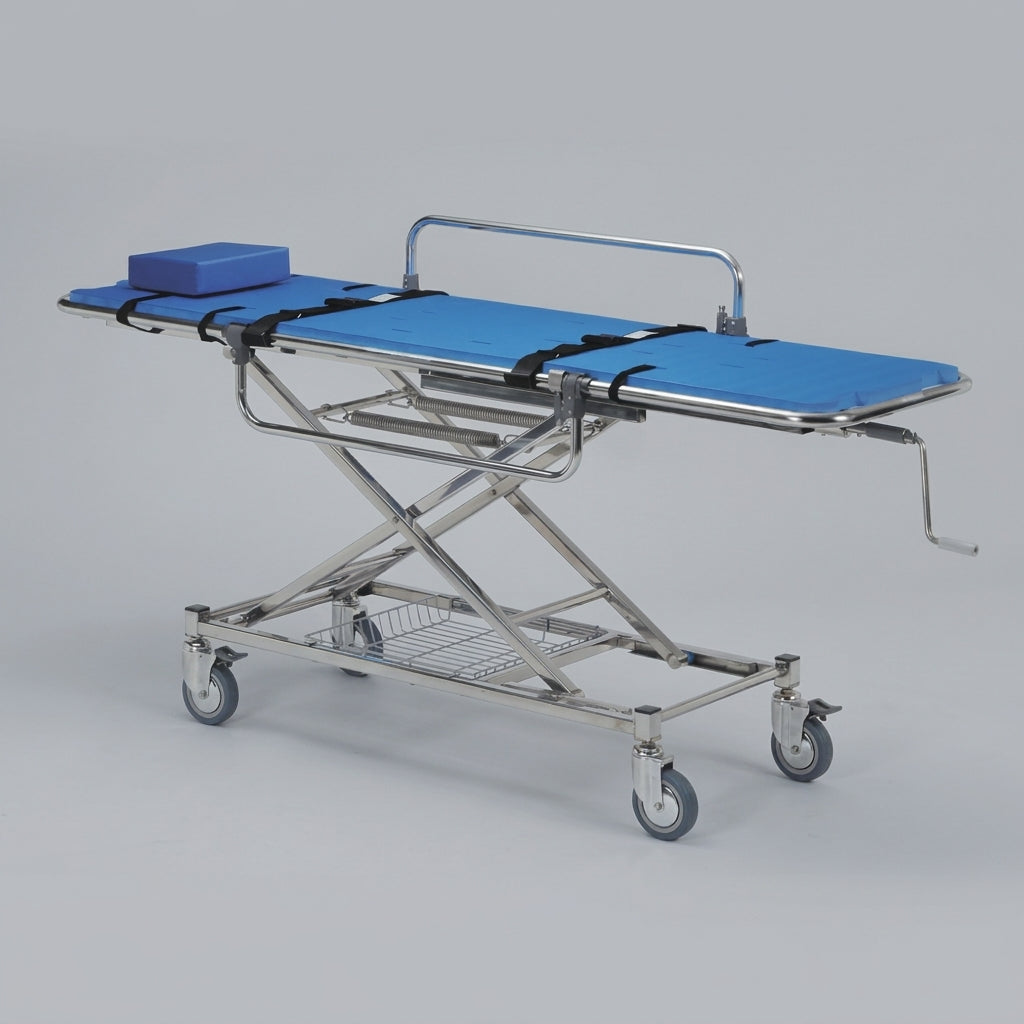 浴室用ストレッチャー ステンレス製担架固定型･昇降式  TY225ESS